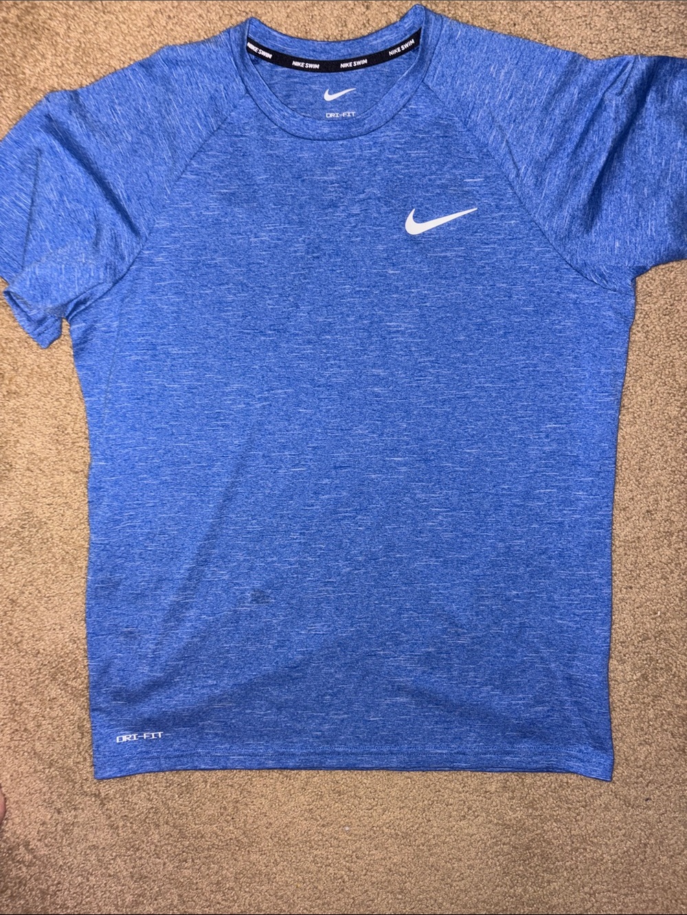 Nike Dri-FIT Blue Heather Athletic Tee
